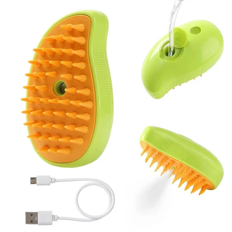 3-in-1 Cat & Dog Steam Brush