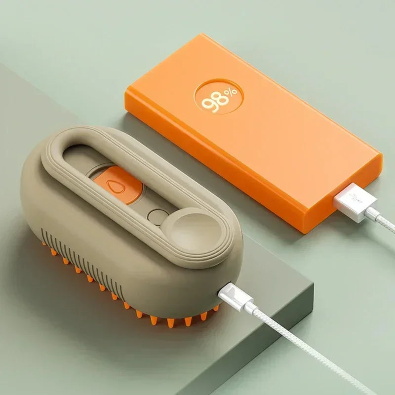 3-in-1 Cat & Dog Steam Brush