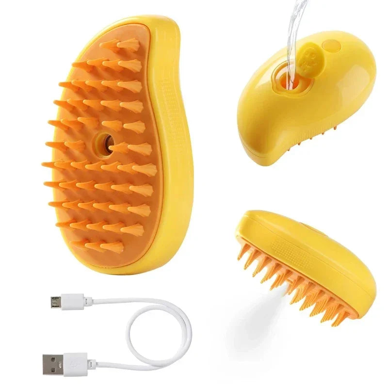3-in-1 Cat & Dog Steam Brush